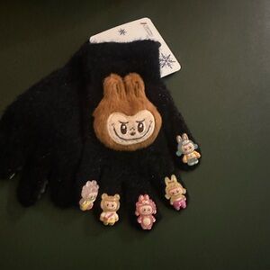 Kids Black Glove Lafufu